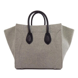 Celine Felt Handbag Luggage Phantom Calfskin